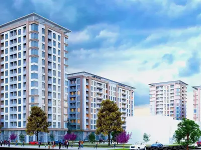 Living Building Low-poly 3D model