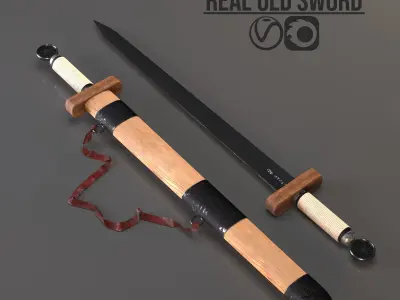 Real Old Sword Free 3D model