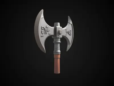 Stylized Dwarf Sword - Moltenmark - Game Ready 3D model