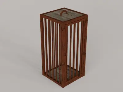 Medieval Cages Gibbets - Low-poly PBR Low-poly 3D model
