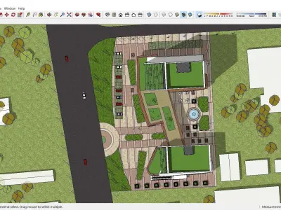 Sketchup Residential Complex A6 3D model
