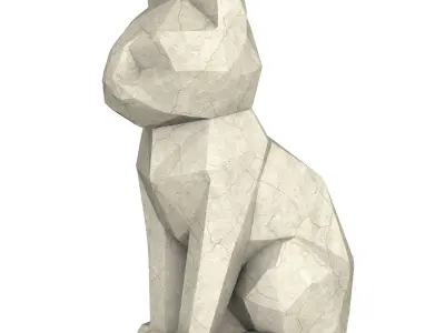 Low Poly Cat 3D model
