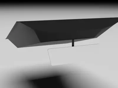 Car Front Mirror 3D model