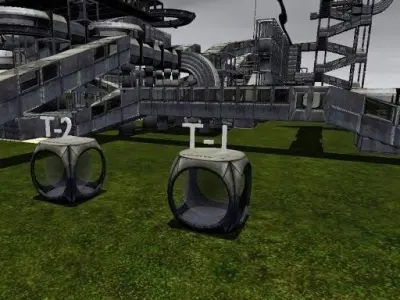  Game Teleporter Blender Game Engine Free low-poly 3D model