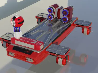 Robotic Rover Free 3D model