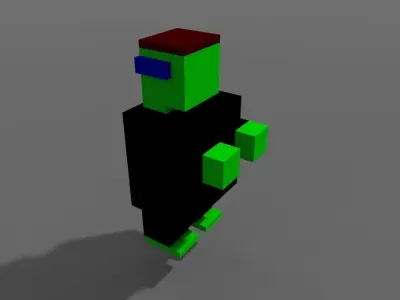 Voxel Frankenstein 3D model