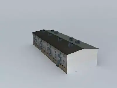 Caprag older residential building Free 3D model
