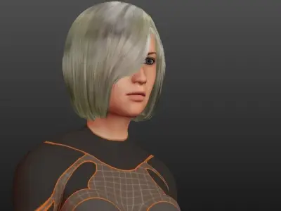 Woman for games and animation Free 3D model