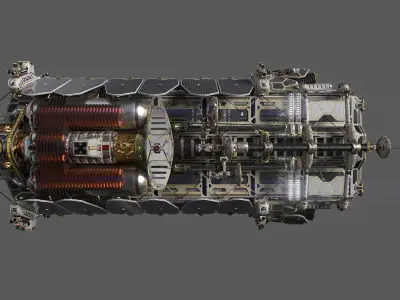 Civilian DROMEDARY Transport Bow Section 3D model