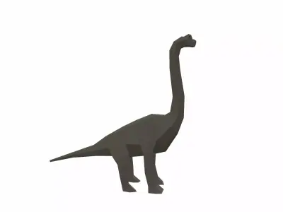 Dinosaur Brachiosaurus - 02 Low-poly 3D model