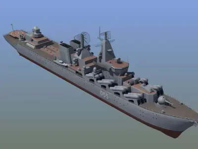 Russian Missile Cruiser 3D model