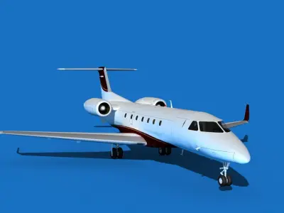 Embraer Legacy 500 V08 3D model