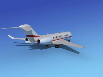 Global Express XRS V02 3D model