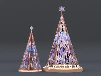 christmas trees 2 3D model