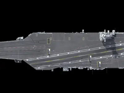 CVN-78 USS Gerald Ford Aircraft carrier 3D model