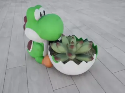 Yoshi Pot 3D print model