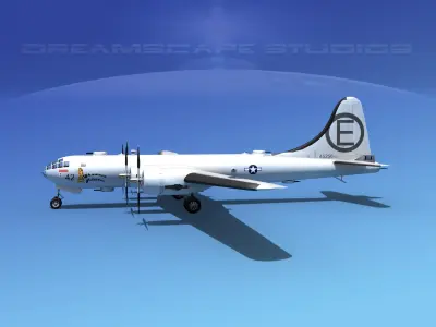 Boeing B-29 Superfortress Sawnee Princess 3D model