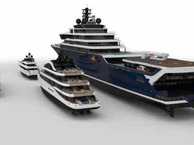 Collection Yachts July 2024 3D model