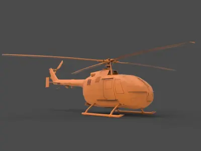 BO 105 3D print model