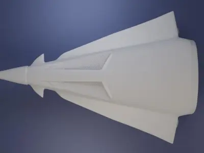 Icarus spaceship 3D print model