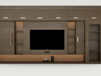 TV-unit-1 Free 3D model