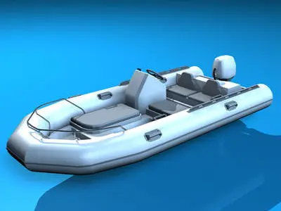 Zodiac boat 3D model