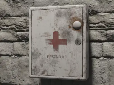 first aid box or medical kit 3D model