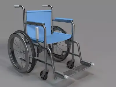 wheelchair 3D model 7