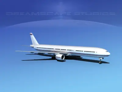 Boeing 777-300 Corporate 3D model