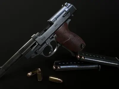 Ultimate ww2 weapons pack Low-poly 3D model