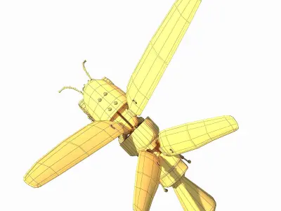 Lightning Bug PBR RIG ANIM Low-poly 3D model