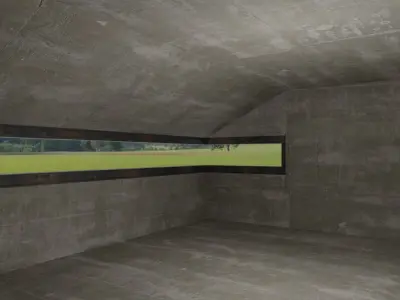 WW2 Bunker Low-poly 3D model