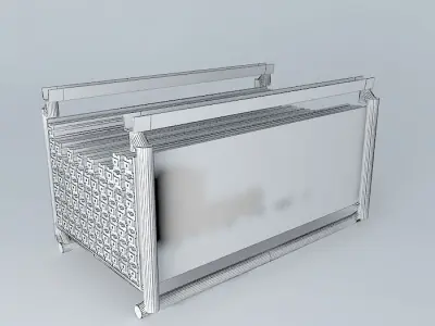 green bin with mehesbalken Free 3D model