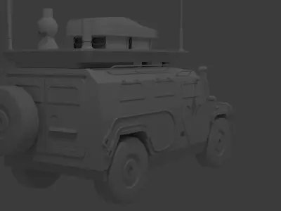 85Ia6 EWS Low-poly 3D model