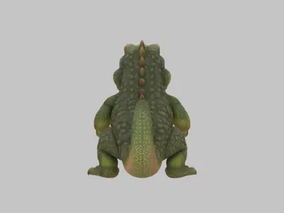 Baby Dinosaur reptile crocodile alligator Low-poly 3D model