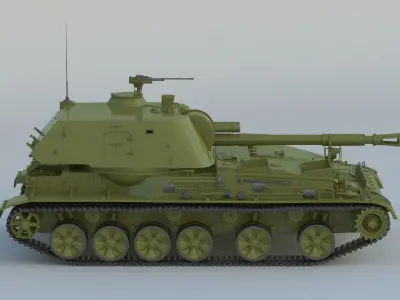 2S3 Akatsiya 3D model