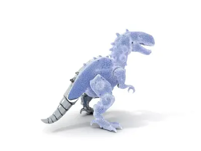 Futuristic Robotic Dinosaur Model Pack Low-poly 3D model