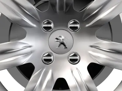 Peugeot Partner Tepee wheel 2017 3D model