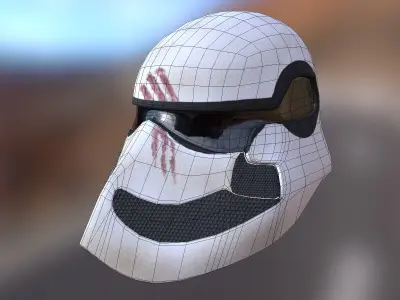 Stromtrooper helmet - design Free low-poly 3D model