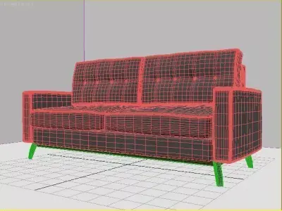 Modern couch Free 3D model purchase