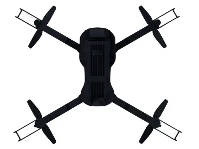 Quadcopter Drone Camera Low-poly 3D model