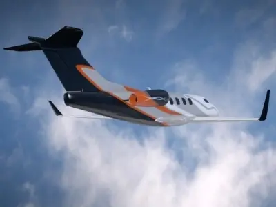 Embraer Phenom 300 business jet 3D model