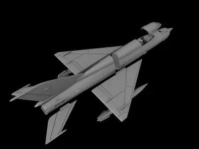 MIG-21 SCALE 1-72 PRINTABLE STL FILES 3D print model