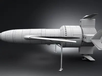 Thunderbird 1 Scale model 3D print model