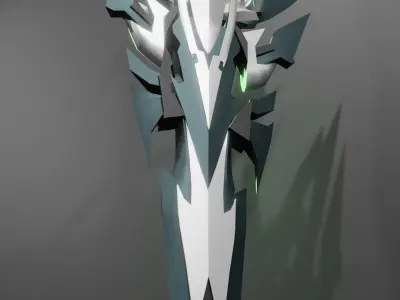 Pneumas Aegis sword 3D model