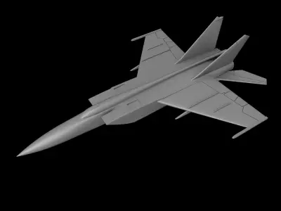 MIG-25 FOXBAT SCALE 1-72 PRINTABLE STL FILES 3D print model