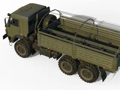 Kamaz 5350 General utility truck 3D model