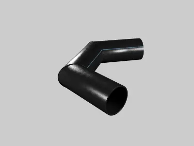 Segment plastic pipe 3D model