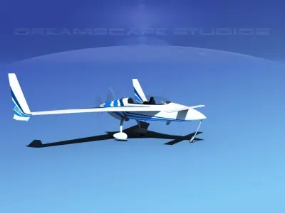 Rutan Long-EZ V08 3D model