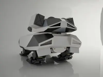 TIGERROBOT futuristic animal 3D model